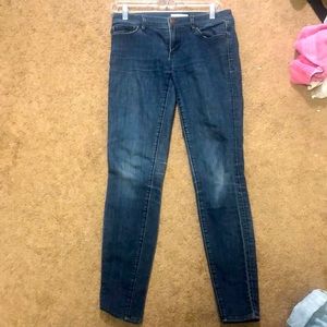 Loft Super Skinny blue jeans